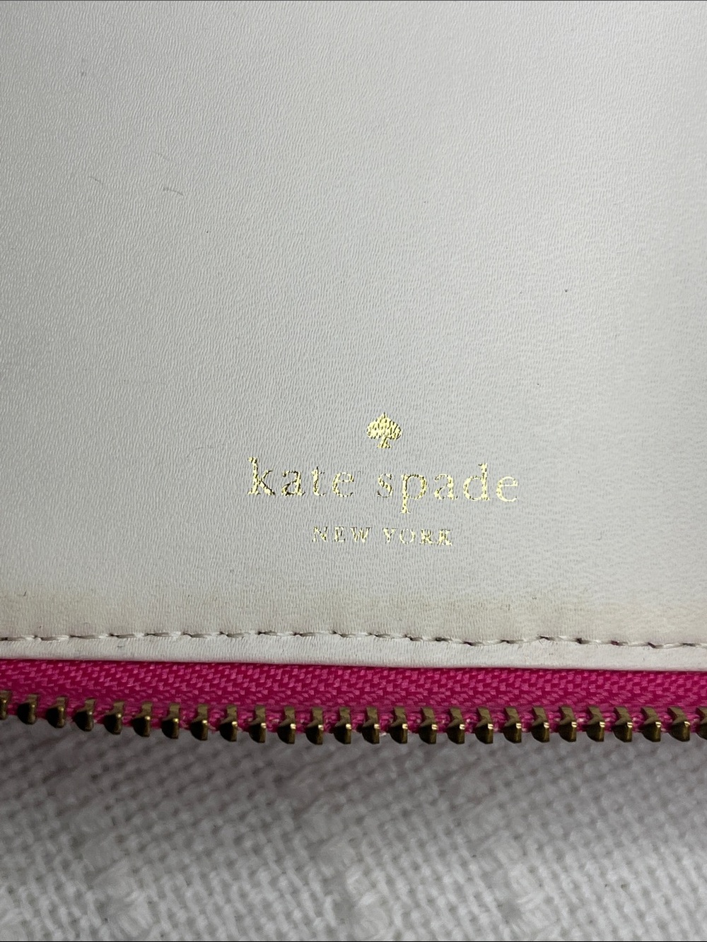 Kate Spade Saffiano Leather extra large Continental Wallet, bright fuchsia peony - Picture 11 of 16